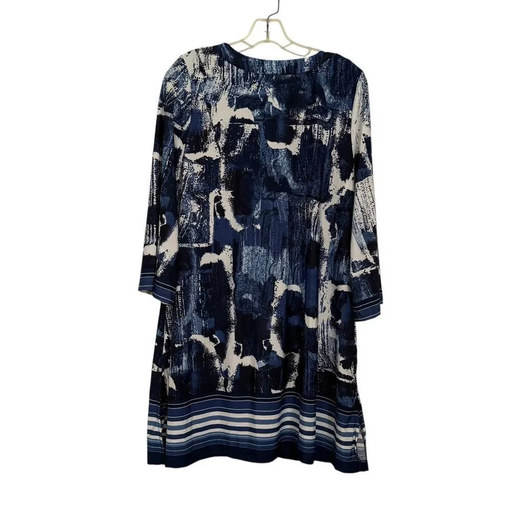 Beach Break Navy Tie Dye Beach Coverup Tunic